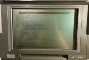 MC400 text editor (OPL)