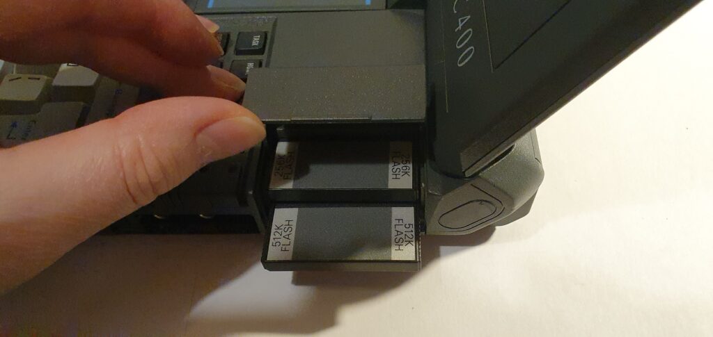 MC400 right card slots