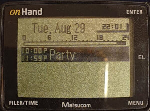 onHand Scheduler, day view