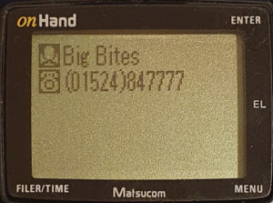 onHand Address Book, entry