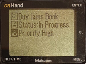 onHand Todo, item