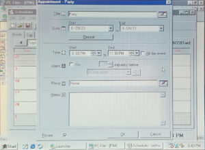 onHand Windows Scheduler, Appointment, Party