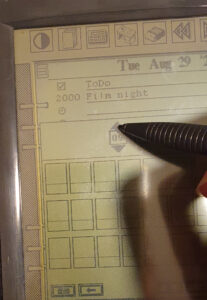 Pen Pad diary enter time