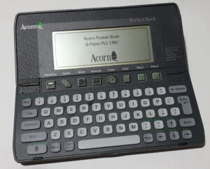 Acorn Pocket Book bootup