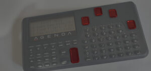 Microwriter AgendA chording keys