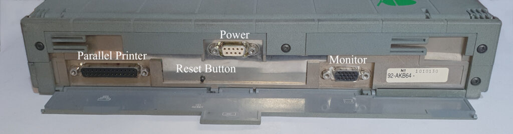 Acorn A4 back panel open