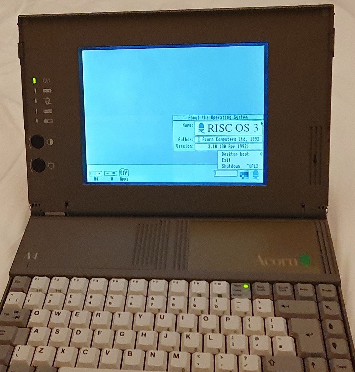 Acorn A4 open