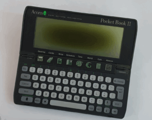 Acorn Pocket Book II with bad polarising filter