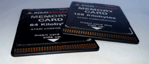 Atari Portfolio memory cards (oblique)