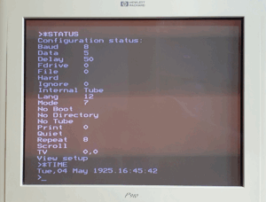 BBC Master *status screen