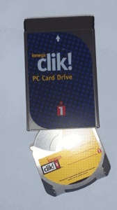 Iomega Clik! PCMCIA drive with disk