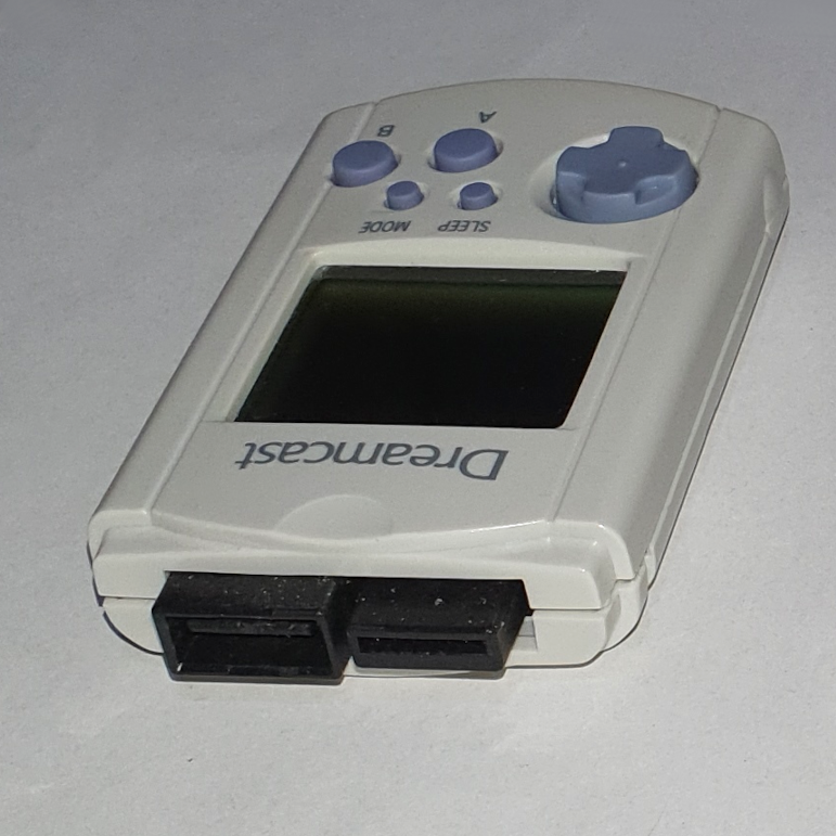 Nintendo 64 and Gameboy cartridges, Sony Playstation memory card and Sega Dreamcast VMU