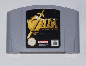 Nintendo 64 and Gameboy cartridges, Sony Playstation memory card and Sega Dreamcast VMU