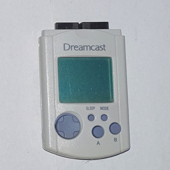 Nintendo 64 and Gameboy cartridges, Sony Playstation memory card and Sega Dreamcast VMU