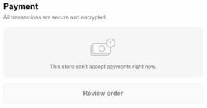 Planet Computers - The Store can't accept payments right now