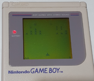 GameBoy - Galaga in mono on OG GameBoy