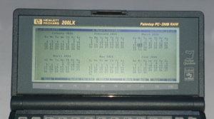 HP 200LX Appointment Book - 6 Months