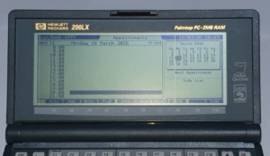 HP 200LX Appointment Book - Appointments