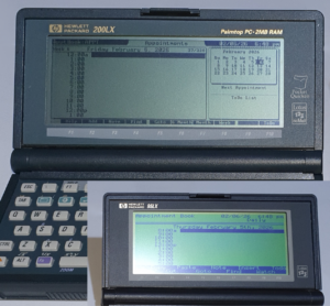 HP 95LX 200LX appointment book