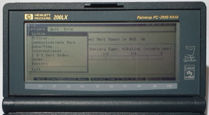 HP 200LX Setup