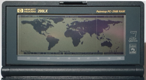 HP 200LX Worldtime map